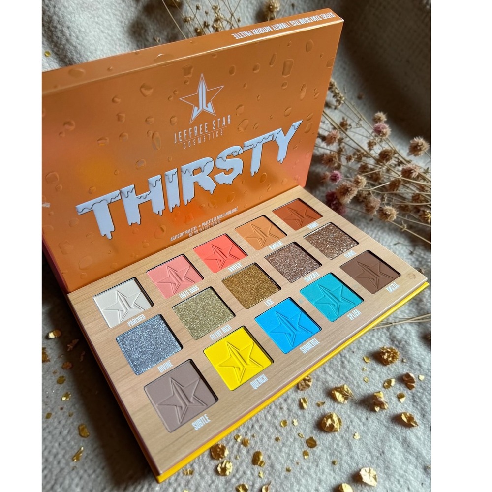 Jeffree Star Cosmetics - "Thirsty" Artistry Eyeshadow Palette - 15 Shades *NIB*
